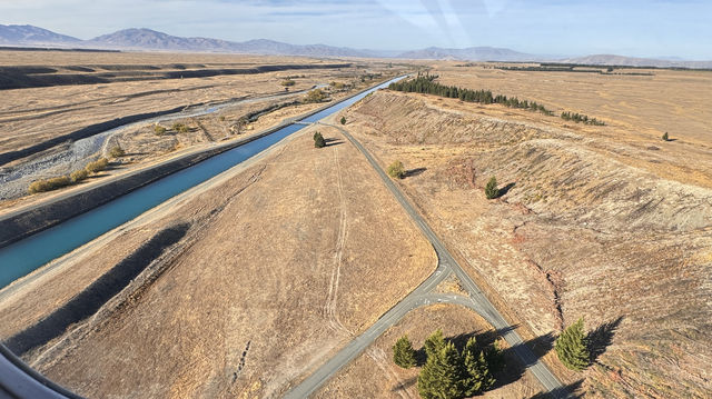 空中俯瞰 Tekapo 湖