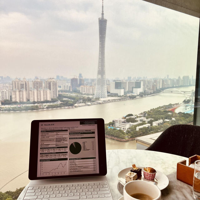 🌃廣州！躺看江景小蠻腰！美到窒息😭 這家酒店真的好住到不想退房！ 