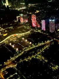 Enjoying night view of Shenzhen 