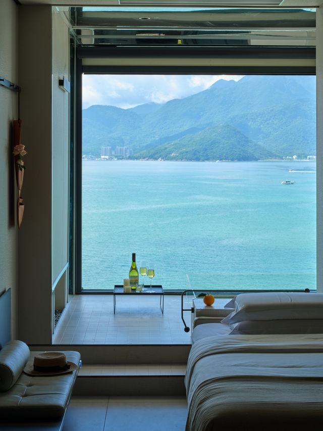 深圳看得見山的私湯海景房