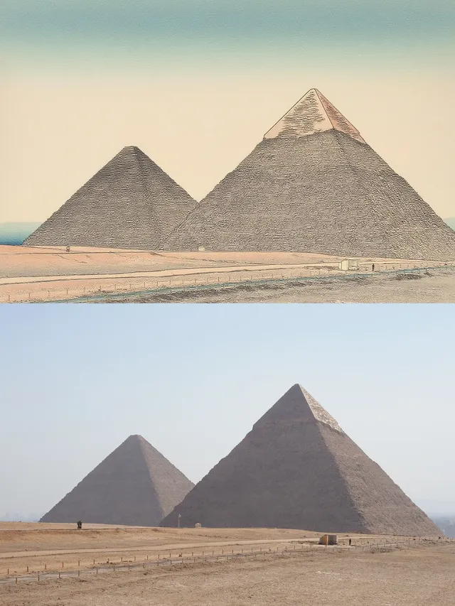 埃及旅行照片轉浮世繪 埃及旅行照片轉浮世繪