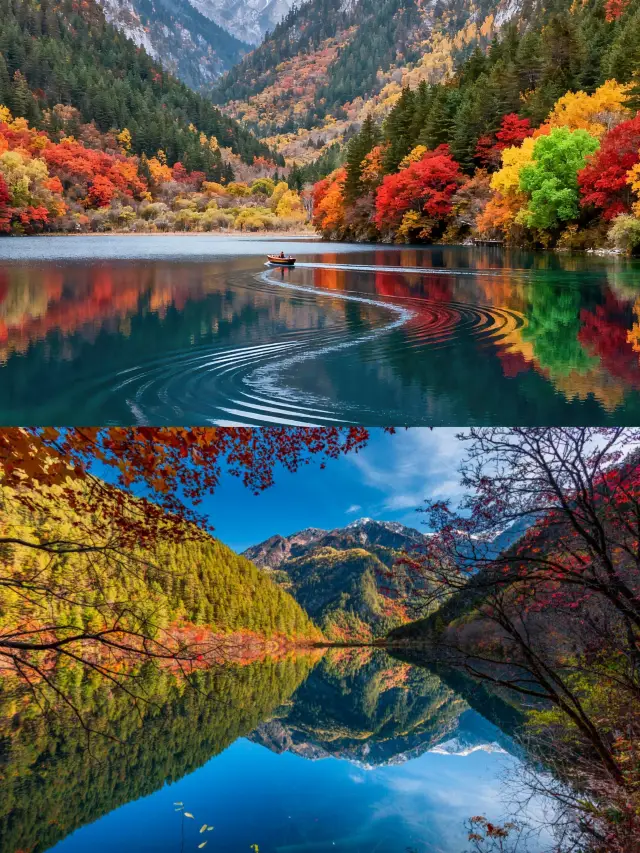 Autumn in Jiuzhaigou is like God spilling a palette of spices