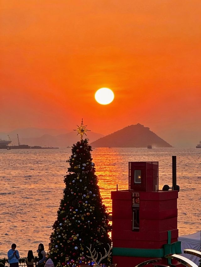 香港維多利亞港海濱。 香港維多利亞港海濱。