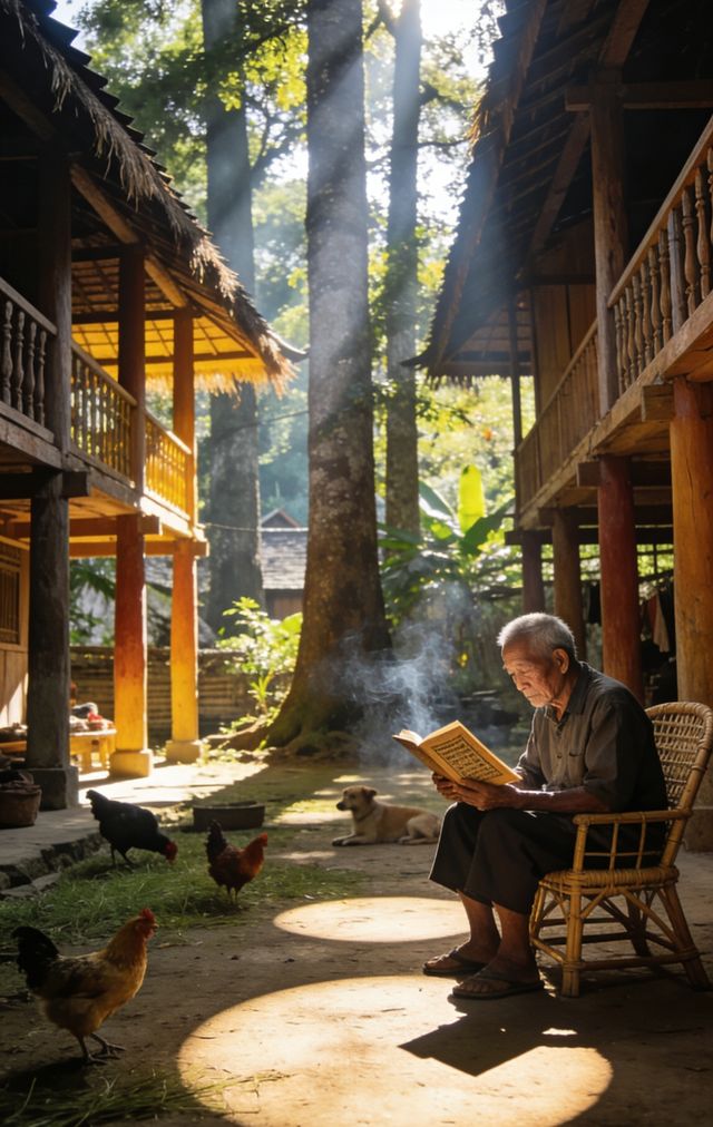 茶王古樹下抄經