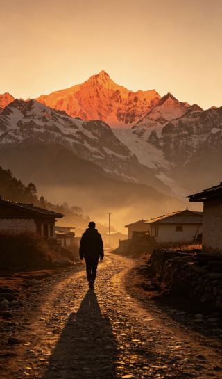 Dusk in Deqin: Walking and Suddenly Losing Myself