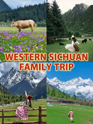 Car sickness savior! Easy 7-day family trip around western Sichuan