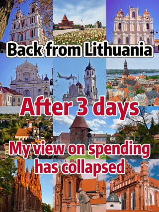 Back from Lithuania: 3 days of travel that changed my perspective on spending (budget included)