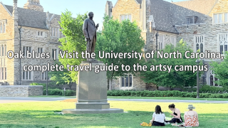 Carolina Blue & Oaks | Visit UNC, a complete travel guide to this artistic campus