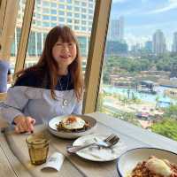 Cafe with Sunway Lagoon view