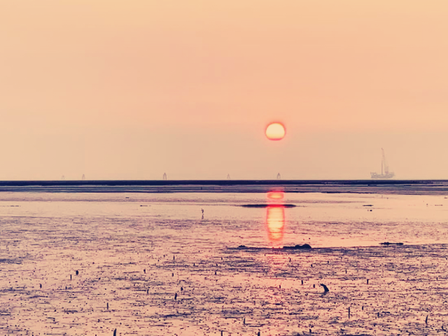 浪漫黃昏日落