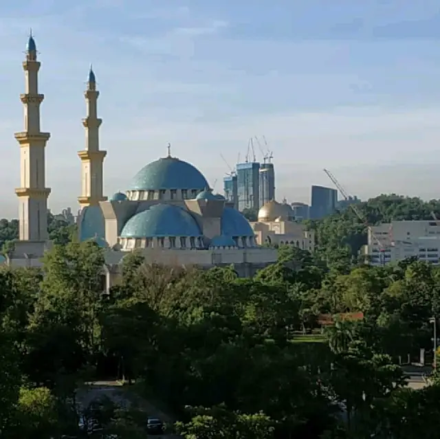 VIEW OF THE KUALA LUMPUR MOSQUE.