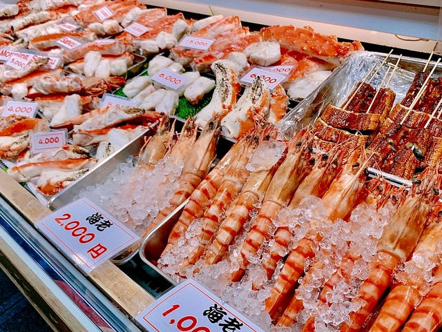Anything seafood in Osaka