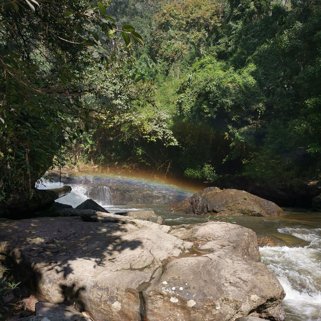 Popular waterfall in Chiang Mai