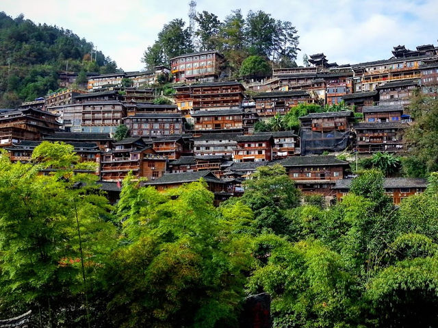 Traditional wooden stilt houses