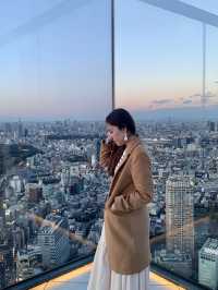 Sunset view at Shibuya Sky