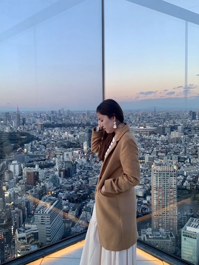 Sunset view at Shibuya Sky
