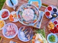 นอนเต็นท์ กินหมูกระทะ + บุฟเฟ่ต์มีฟอง ใกล้กรุงฯ