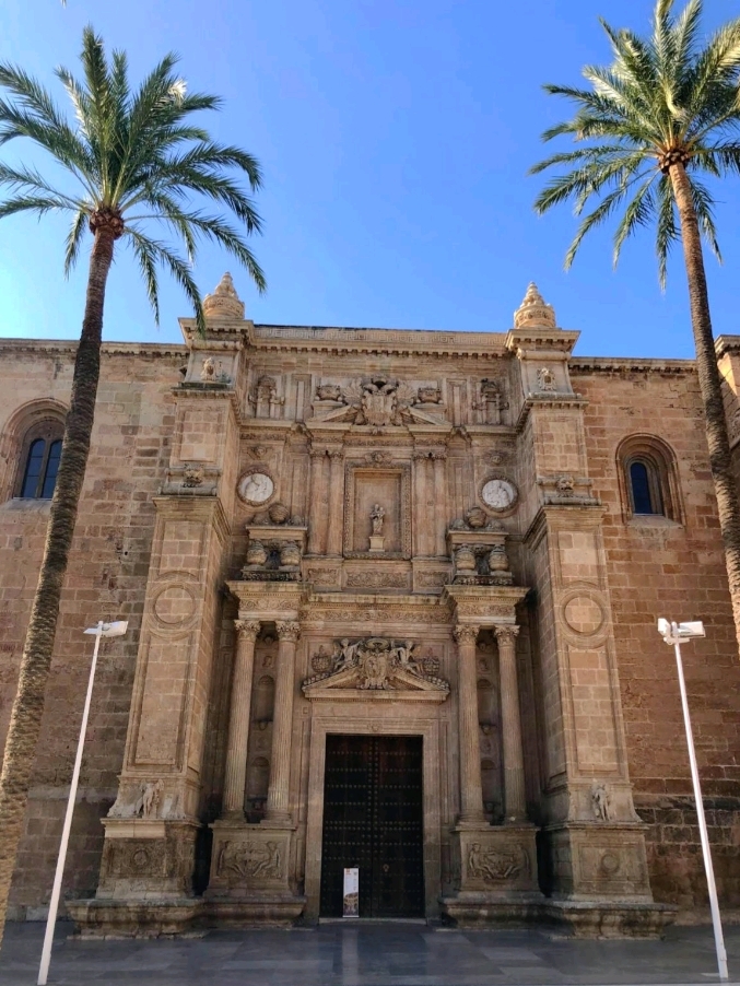 Huge and majestic stone church