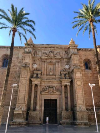 Huge and majestic stone church