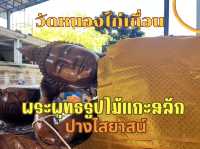 ชมพระพุทธรูปไม้แกะสลักปางไสยาสน์ วัดหนองไก่เถื่อน