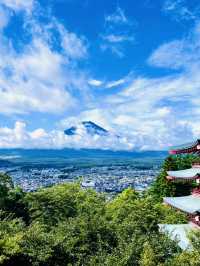 “Timeless Beauty: Mount Fuji’s Iconic View from Arakurayama Sengen Park”