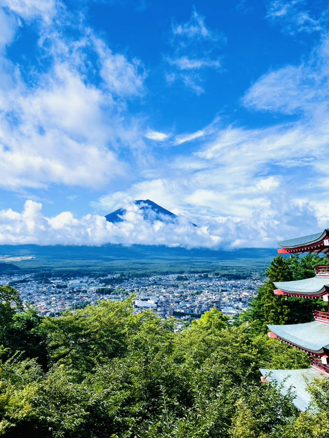 “Timeless Beauty: Mount Fuji’s Iconic View from Arakurayama Sengen Park”