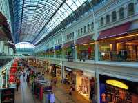 Bustling Shopping District in Traditional Ambience
