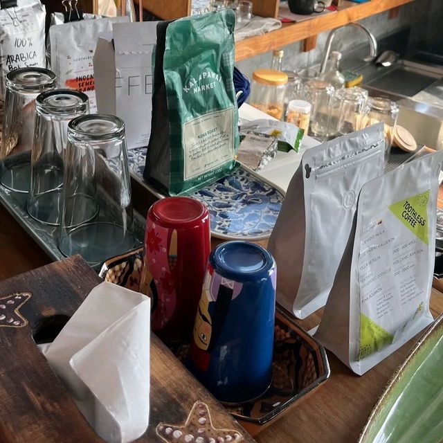 Beautiful cafe with views