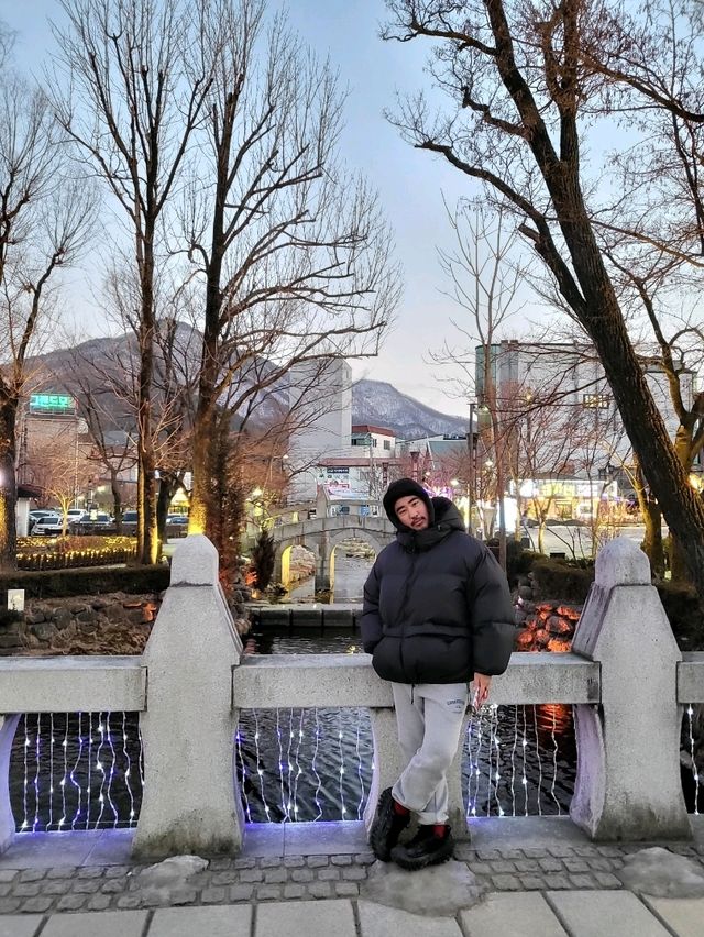 태백의 도심부를 대표하는 황지연못
