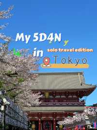 🇯🇵Solo trip itinerary ~ Tokyo 