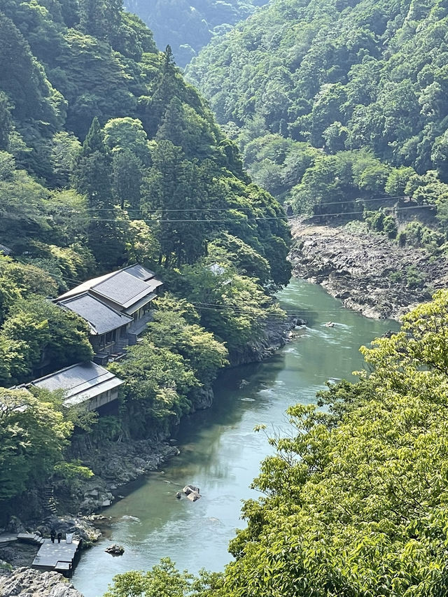 【京都】V字型の渓谷 絶景スポット！