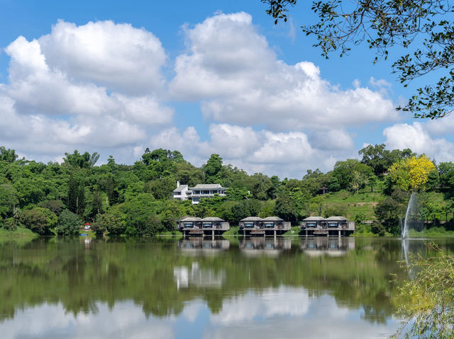 尖山埤渡假村｜藏在台南的湖畔山林，最靜謐的綠色假期