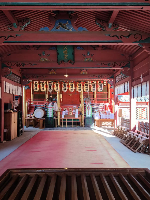 【伊佐爾波神社】朱色の社殿が美しい、道後のパワースポット⛩️✨