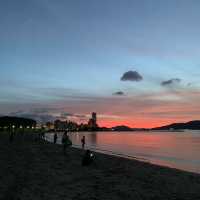 Vanilla sky at Momochi Seaside Park, Fukuoka