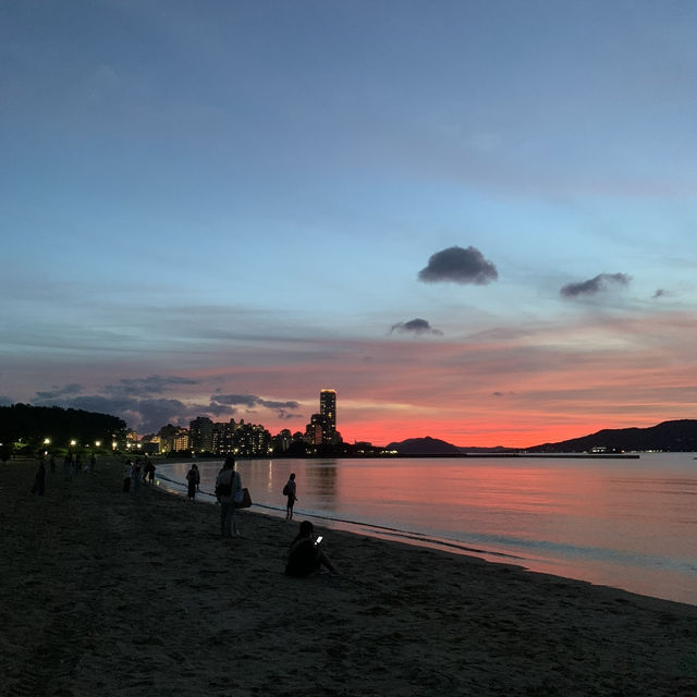 Vanilla sky at Momochi Seaside Park, Fukuoka