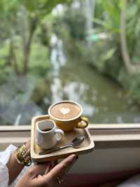 Tropical River Calm🌴 After the Rain Cafe Bangkok