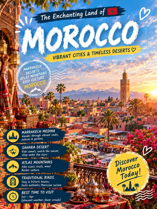🇲🇦 Morocco | A Peaceful Desert Escape in the North African Wilderness 🌌🐪