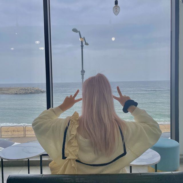속초버스터미널 근처에서 오션뷰 카페를 즐기고 싶다면? 🌊☕️