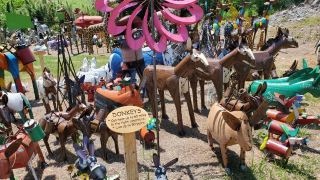 The Groovy Zoo - Outdoor Metal Yard Art