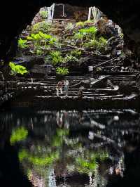 🇪🇸란사로테 하얀 눈 먼 가재를 볼 수 있는 jameos del agua