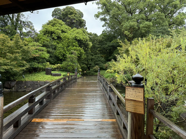 雨中漫步德川園：日本名古屋的靜謐之美 