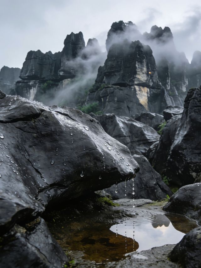 雨_石林華鎰山_四川廣安 雨_石林華鎰山_四川廣安