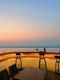 躺看洞庭湖日落絕美