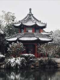 華北江南驚艷了整個冬天，保定這座千年園林，雪落成詩！