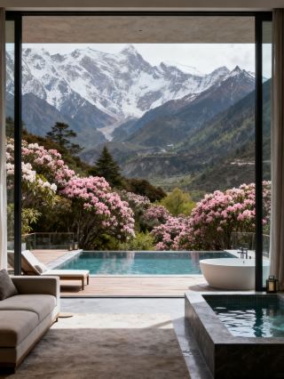 Staying at the Snow Mountain Hotel in Nyingchi was absolutely amazing.