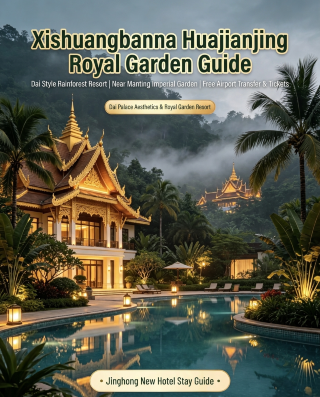 No summer price increase at Xishuangbanna Huajianjing Yuyuan, crescent pool, just minutes from Starlight Night Market