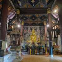 ชมภาพจิตรกรรมฝาผนัง ณ วัดหนองบัว ไทยลื้อ น่าน