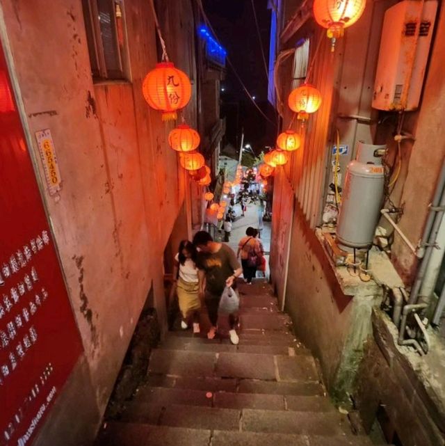 Jiufen Old Street at night 🌙
