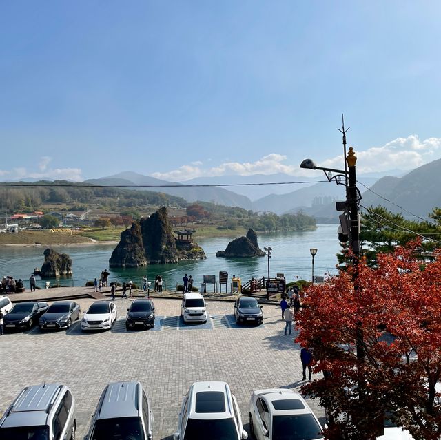 ⛰️도담삼봉이 한눈에 보이는 카페 마마코코☕️🍁