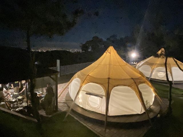 🌟南投國姓｜沐晨露營區 蓮花帳 山景夜景 一次擁有 塵囂不遠處的世外桃源